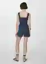 Enterizo Mono Birkin Marino Talla L Mujer Mango