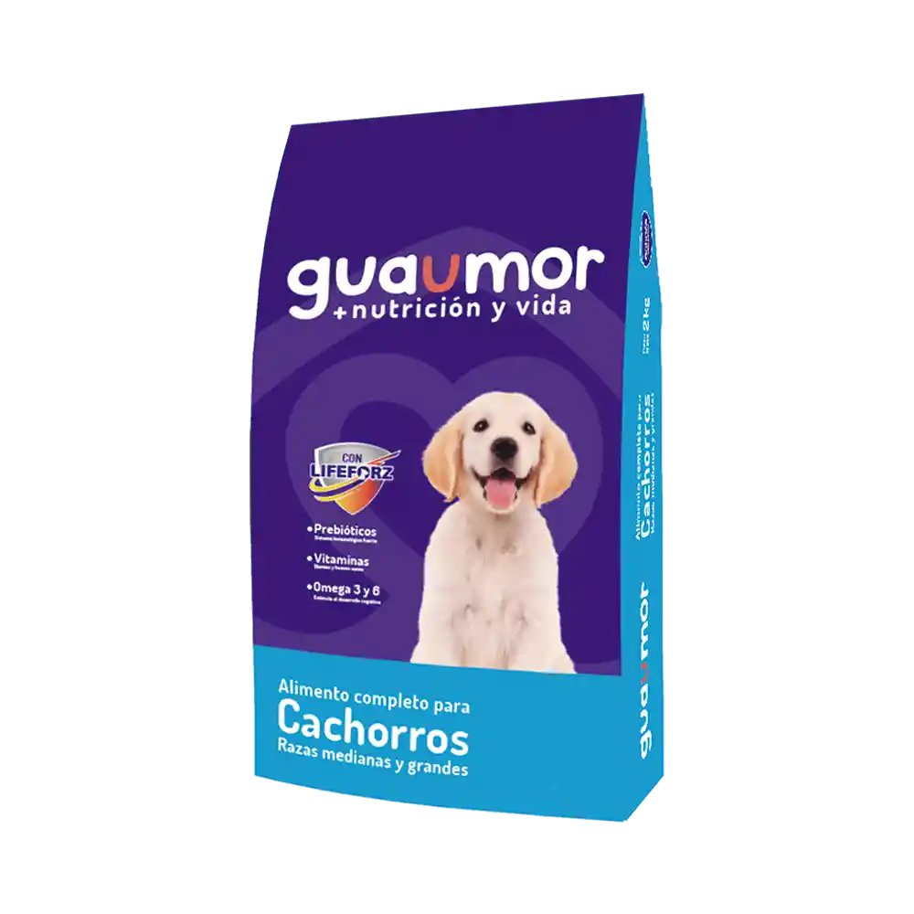 Raza Guamor Alimento Para Perro Cachorro Mediana Y Grande 2 Kg