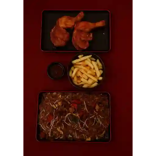 1/2 Combo oriental 3 carnes