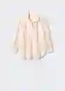 Blusa Aoza Rosa Pastel Talla L Mujer Mango