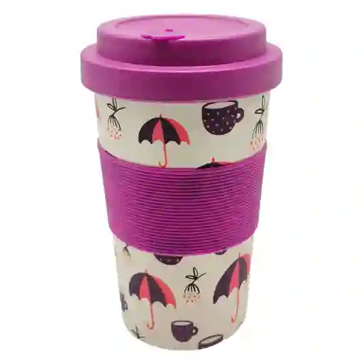Eco Bamboo Kitchenware Mug Sombrillas 400 mL
