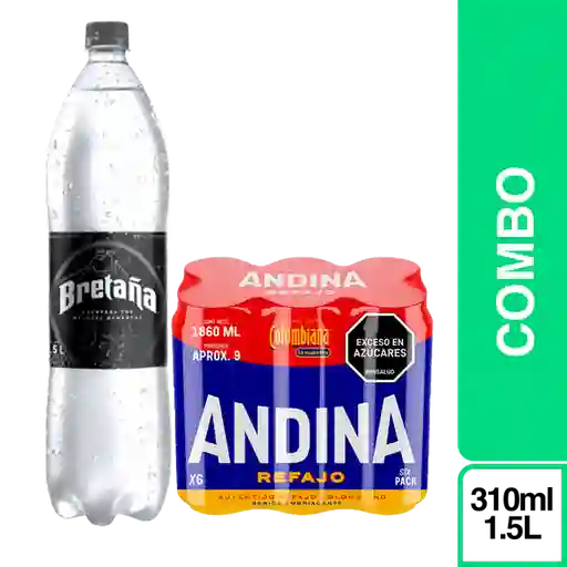 Combo Andina Refajo + Bretaña Soda Bretana 1500 mL