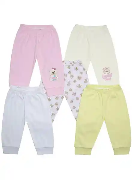 Oggi Pantalón Interior Bebé Talla 3/6 Meses Color Rosa Claro