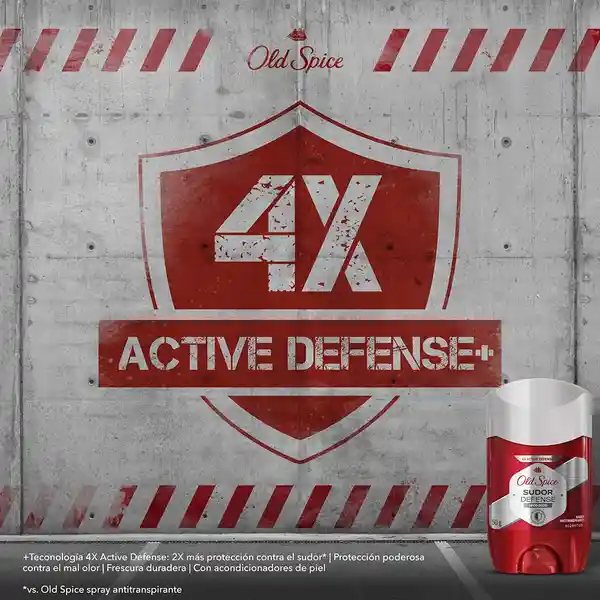 Desodorante Antitranspirante Hombre Old Spice Barra Sudor Defense Seco Seco 50 g