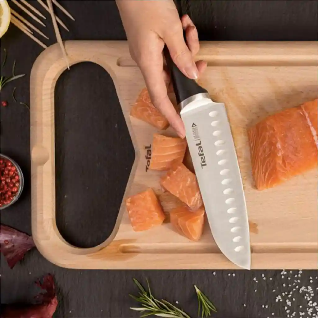  T-Fal Cuchillo Santoku 18 Cm Iceforce 