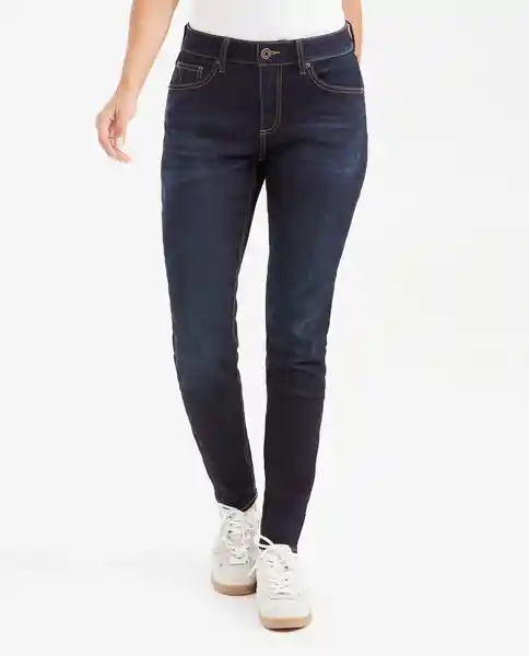 Jean Cosmo Mujer Azul Dark Talla 10 Chevignon