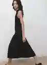 Vestido Leti Negro Talla M Mujer Mango