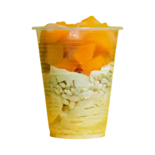 Melocotón con Helado