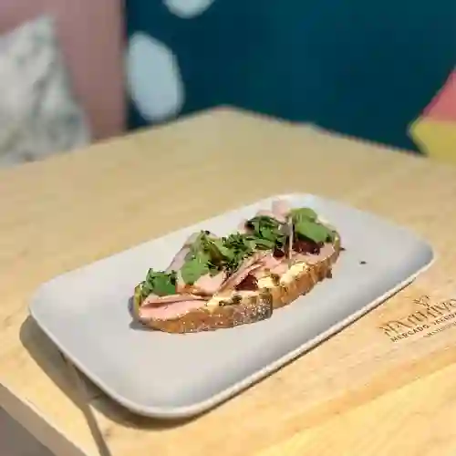 Tostada de Jamón de Pavo