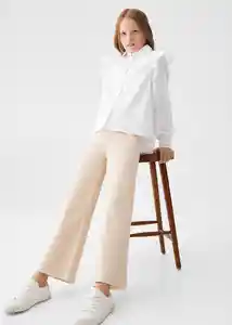 Camisa Carlota Blanco Talla 14 Niña Mango