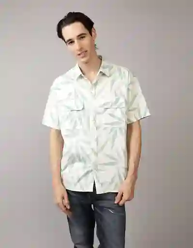 Camisa Hombre Verde Talla Large American Eagle 21546194