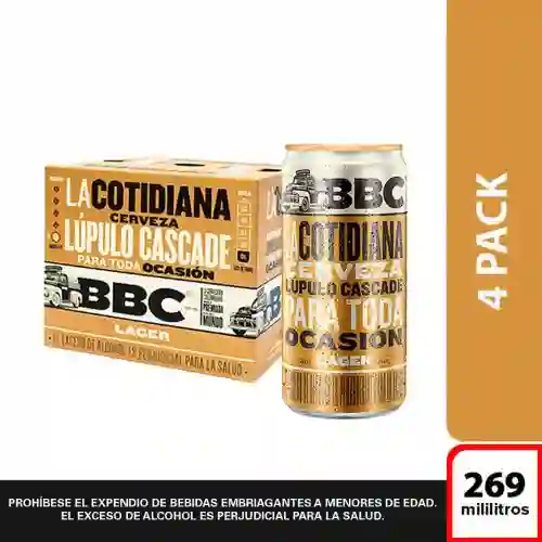 Cerveza Bbc4 Pack 269ml