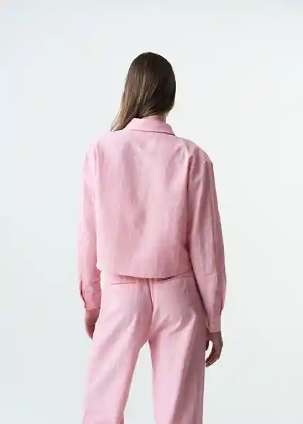 Camisa Zoe Mujer Rosa Dulce Medio Talla M 413G370 Naf Naf
