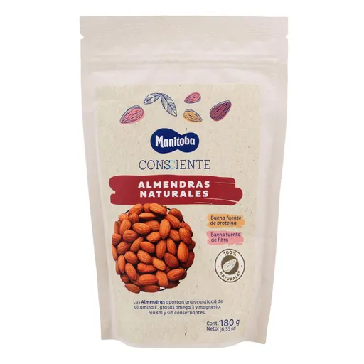 Manitoba Almendras Naturales Consiente