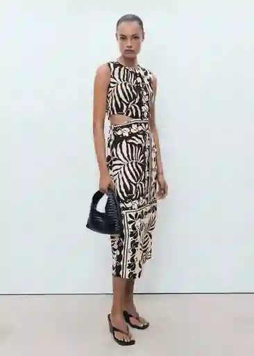 Vestido Olimpio Negro Talla S Mujer Mango