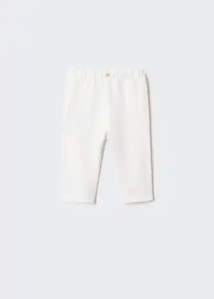 Pantalón Cleanp Niños Off White Talla 64 Mango