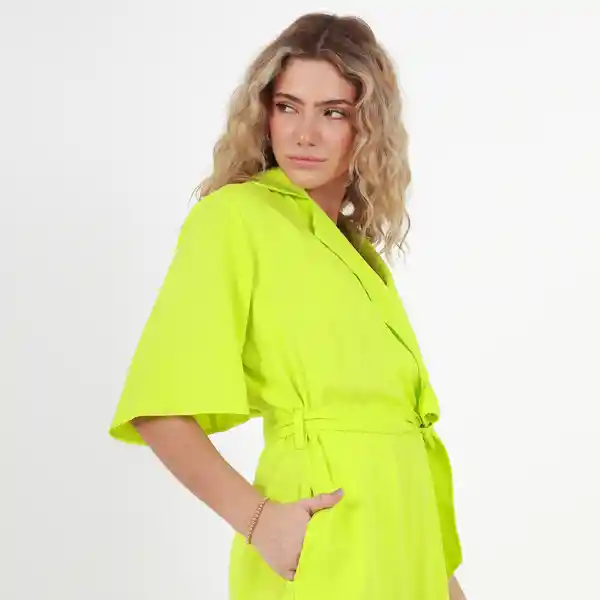 Enterizo Corto Cuello Sport Verde Talla S 530071