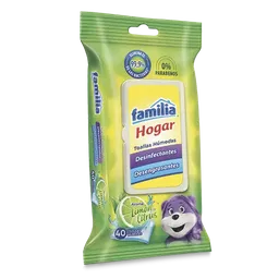 Familia Toalla Humectantes Desinfectantes Para el Hogar