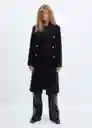 Abrigo Solete Azul Noche Talla XS Mujer Mango