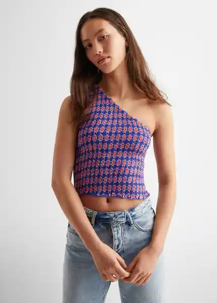 Top Loreto Azul Talla 22 Mango Teen Girl Mango