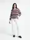  Saco Tejido Plaza Mujer Crudo Pretenido Talla Xs Naf-Naf 