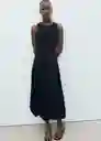 Vestido Pumpkin Negro Talla S Mujer Mango