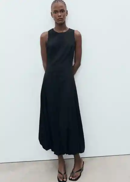 Vestido Pumpkin Negro Talla S Mujer Mango