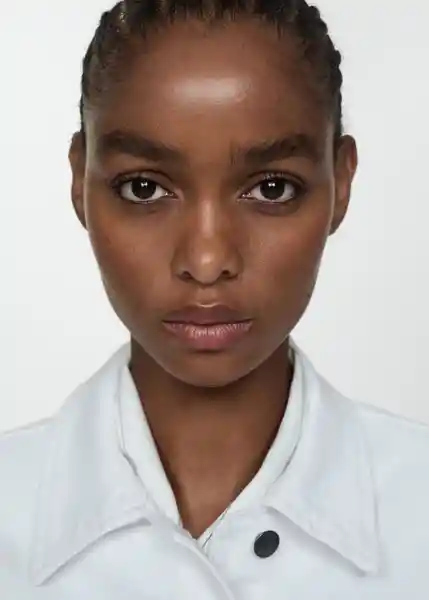 Chaqueta Cazadora Vicky Blanco Talla M Mujer Mango