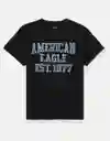 Camiseta Mujer Negro Talla Large 1151001 American Eagle
