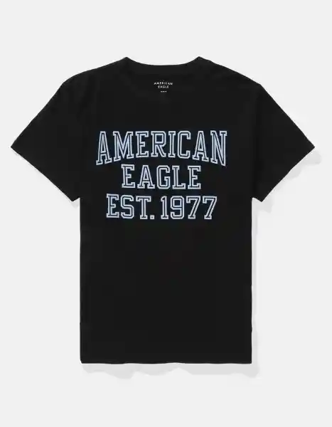 Camiseta Mujer Negro Talla Large 1151001 American Eagle