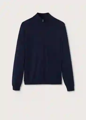 Cardigan Tenc Navy Talla Xxl Hombre Mango