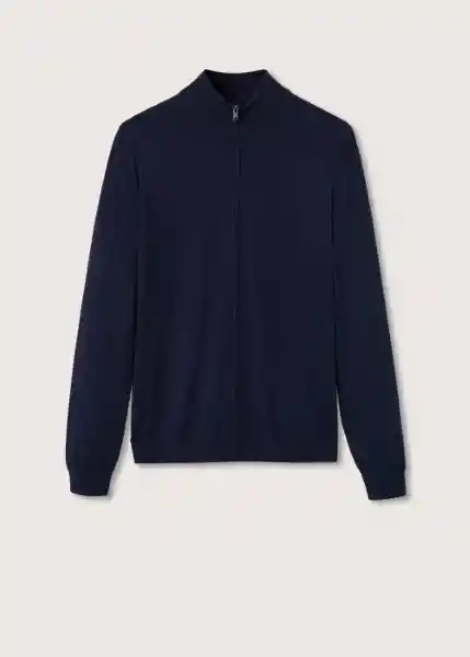 Cardigan Tenc Navy Talla Xxl Hombre Mango