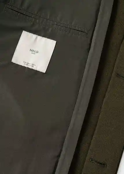 Abrigo Olbia Khaki Talla S Hombre Mango