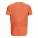 Under Armour Camiseta Seamless Stride Naranja T. LG 1375692-816