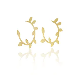 More Aretes Aros Enredadera Hoops Oro