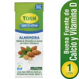 Tosh Bebida de Almendras sin Azúcar