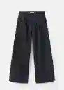 Pantalón Loise Negro Talla 40 Mujer Mango