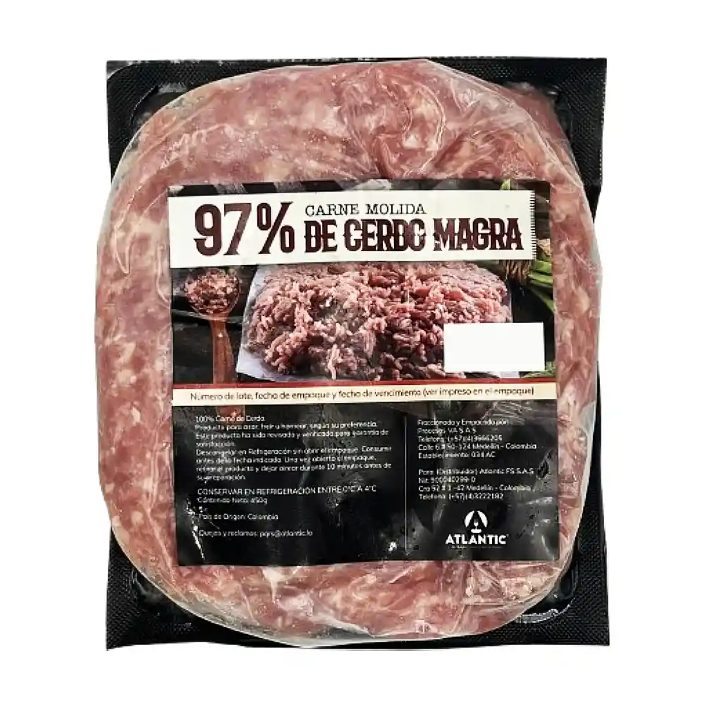 Carne Molida de Cerdo Atlantic 