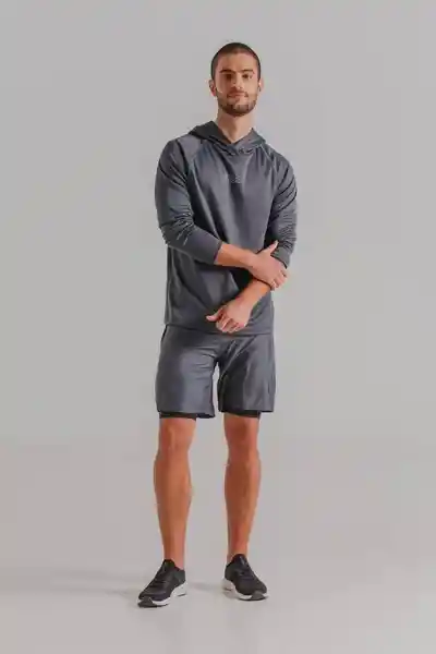 Fila Pantalón Corto Gris Oscuro Talla L