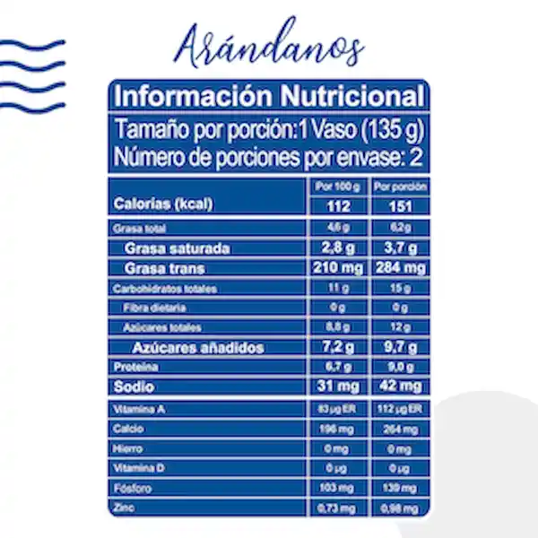 Zorba Yogurt Griego Sabor a Melocotón Fresa y Mora