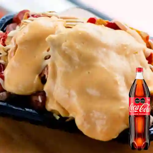 Combo Salchi Putin + Coca Cola Original 1.5 L