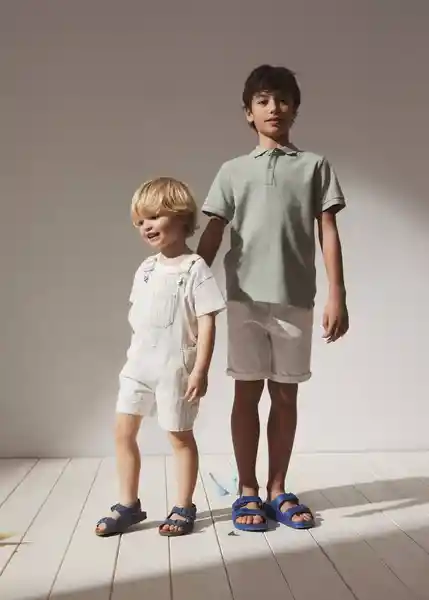 Bermuda Pico Blanco Talla 10 Niños Mango