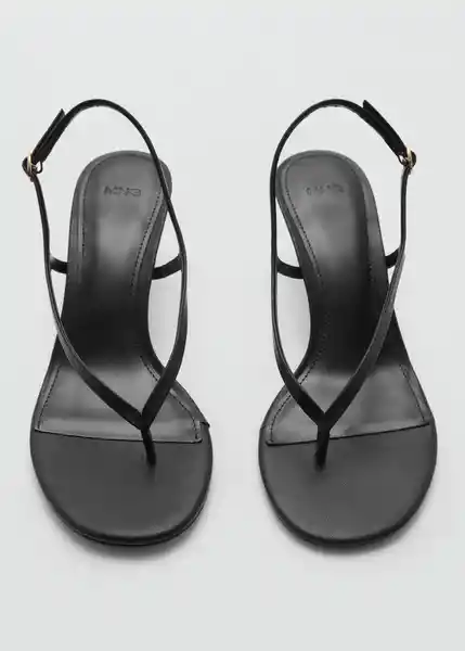 Sandalias Uri Negro Talla 38 Mujer Mango