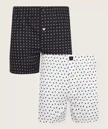 Pantaloncillo Empaque X 2 Amplio Plano Y Estampado