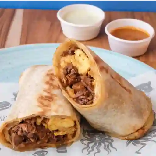 Burrito tinga de res