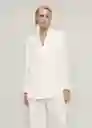 Blazer Americana Missori Offwhite Talla S Mujer Mango