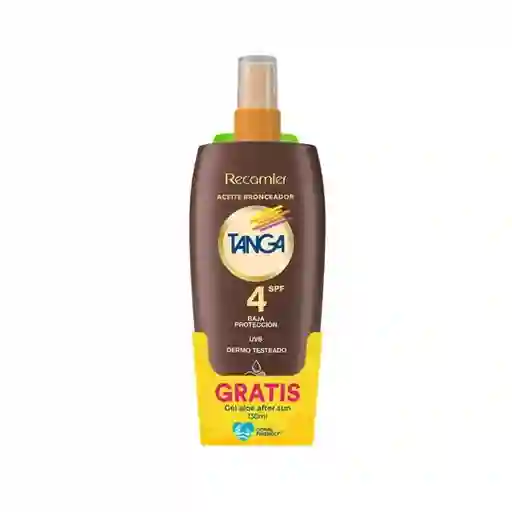 Tanga Kit Bronceador Aceite Spf4 + Gel Aloe