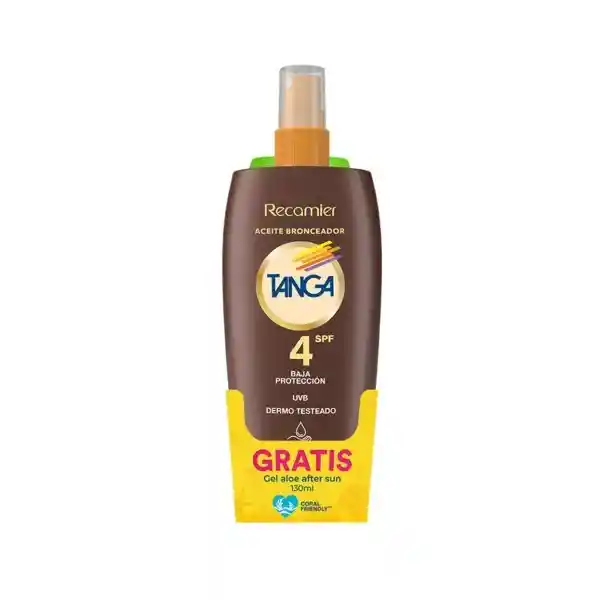 Tanga Kit Bronceador Aceite Spf4 + Gel Aloe