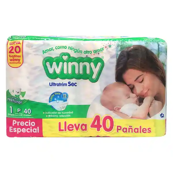 Winny Pañal Sec Etapa 1 + Toallas Aloe Vera