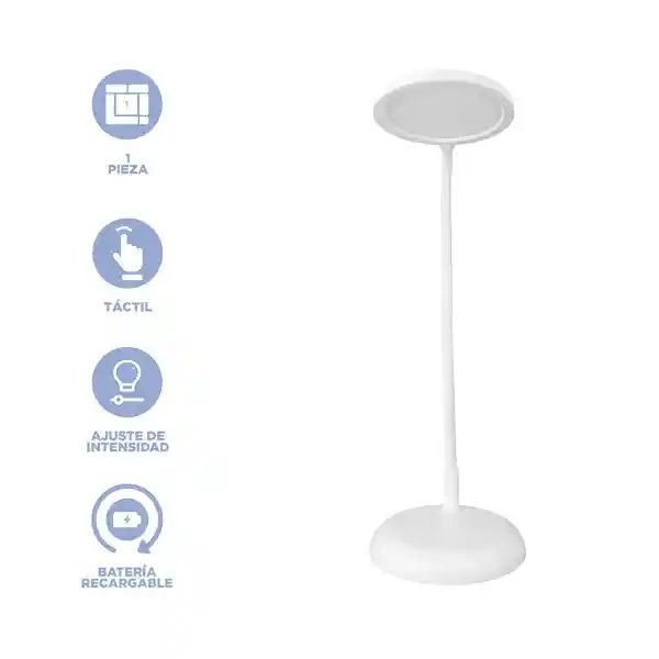 Lámpara de Escritorio Modelo Ald Db58 Blanco Miniso